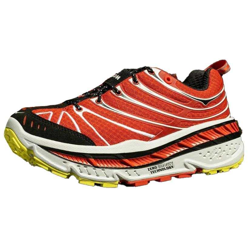 HOKA ONE ONE Stinson Evo OG Slip Resistant Abrasion Resistant Low top Running Shoes Unisex Red White Black