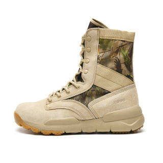 XIANG GUAN Thermal Abrasion Resistant Cushioning Fleece lined Crew Outdoor Boots Unisex Sand