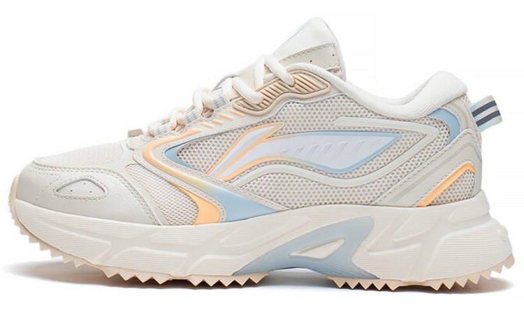 Li-Ning Li Ning Comfortable Textile, Leather Cushioning Slip Resistant Abrasion Resistant Breathable Lightweight Low top