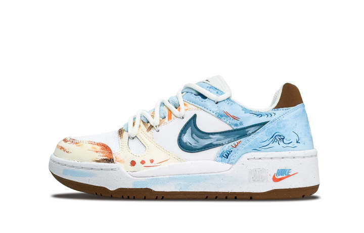 Nike Nike Full Force Low top Skateboard Shoes Men's Blue White