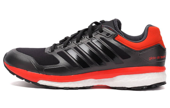 Adidas Adidas Supernova Trendy Abrasion Resistant Coverage Low top Running Shoes Men's Black Orange