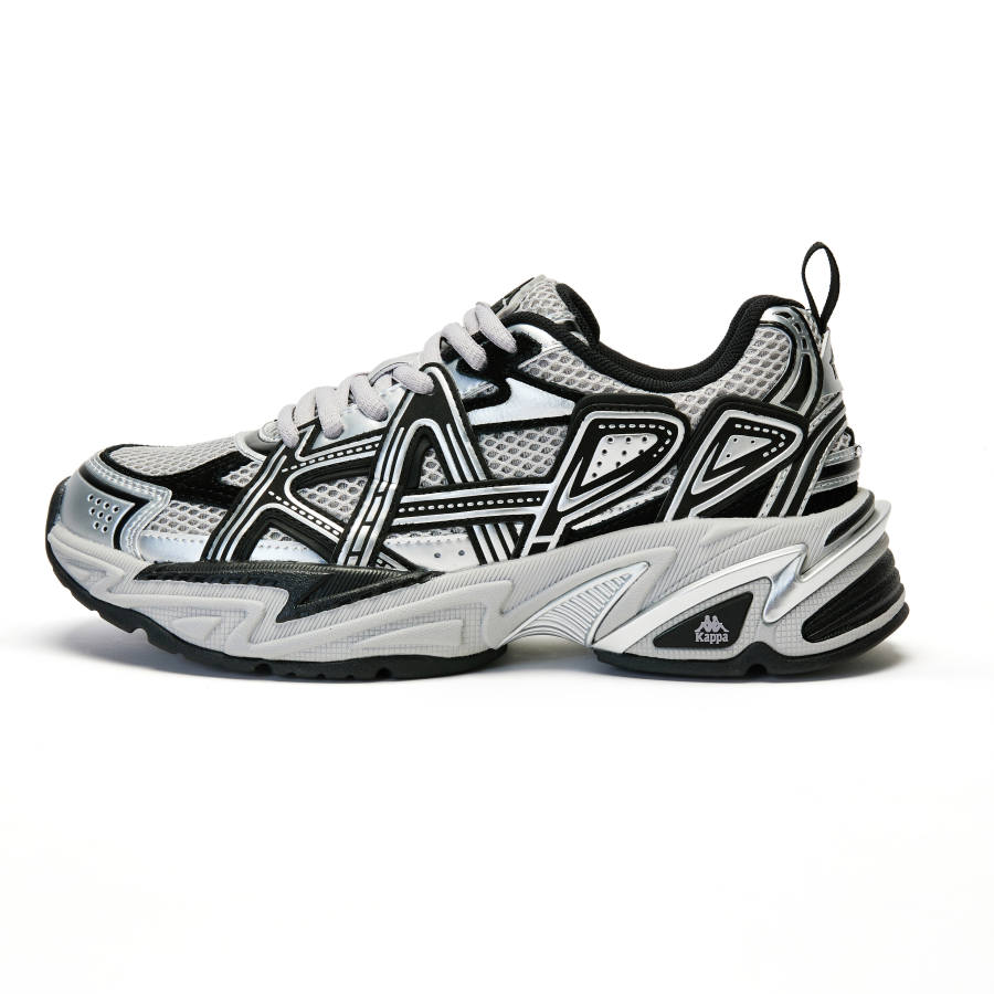 Kappa Cushioning Breathable Lightweight Mid top Running Shoes Unisex Gray
