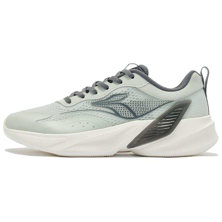 361° Cushioning Breathable Lightweight Rebound Low top Training Running Shoes Men's Mint Gray Green Feather White