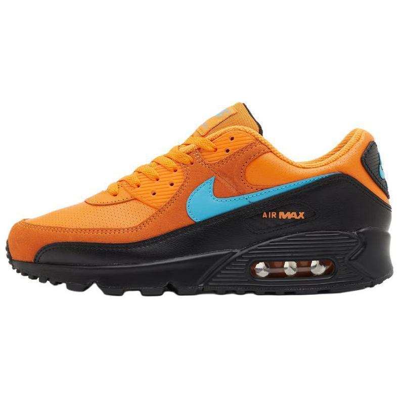 Nike Nike Air Max 90 Low top Casual Running Shoes Unisex Orange Black