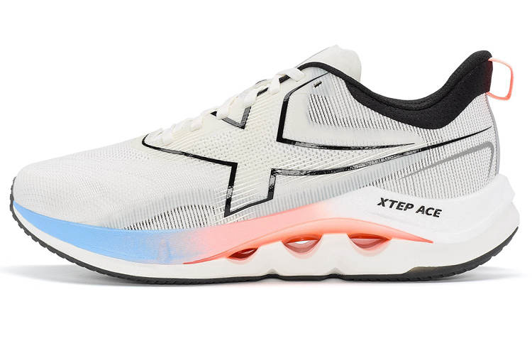 XTEP Xuan Speed 4.0 Pro Slip Resistant Abrasion Resistant Cushioning Low top Running Shoes Men's White Black