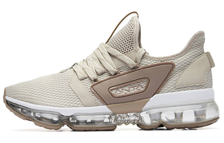 Anta SEEED Cushioning Slip Resistant Low top Running Shoes Men's Light Brown