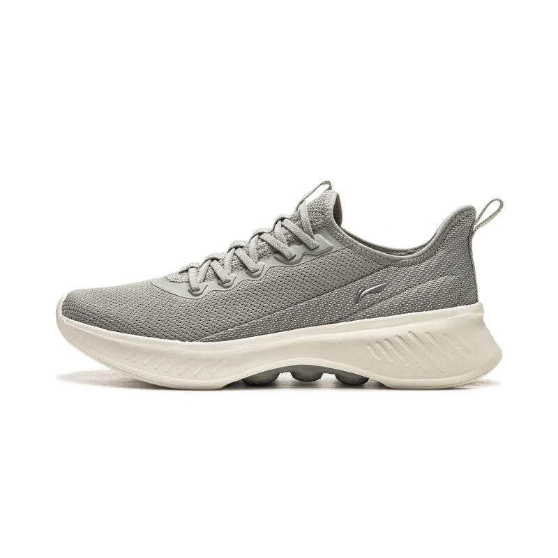 Li-Ning Li Ning Slip Resistant And Breathable Slip Resistant And Breathable Low top Casual Running Shoes Men's Gray