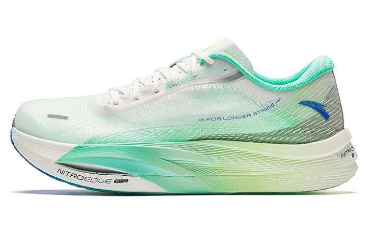 Anta C202 5 GT Fabric Cushioning, Wear Resistant Low top Marathon Running Shoes Men's White Green