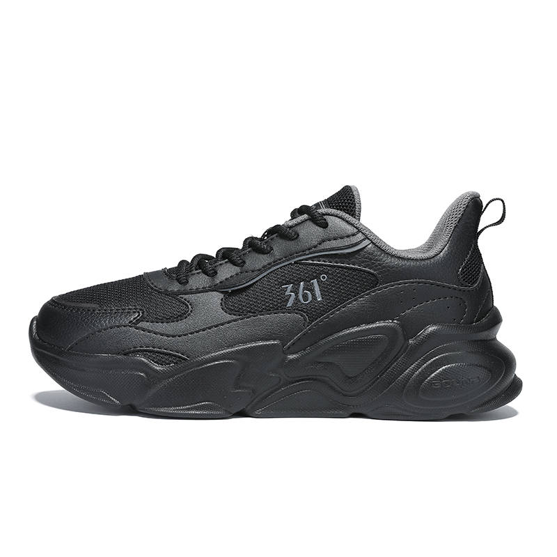 361° Cushioning Breathable Lightweight Low top Casual Running Shoes Women's Obsidian Black