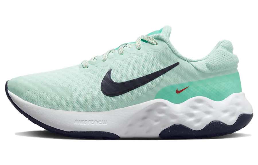 Nike Nike Renew Ride 3 Slip Resistant Abrasion Resistant Low top Running Shoes Women's Cyan