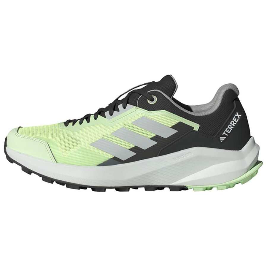 Adidas Adidas Terrex Trail Rider Slip Resistant Abrasion Resistant Low top Running Shoes Men's Green Black