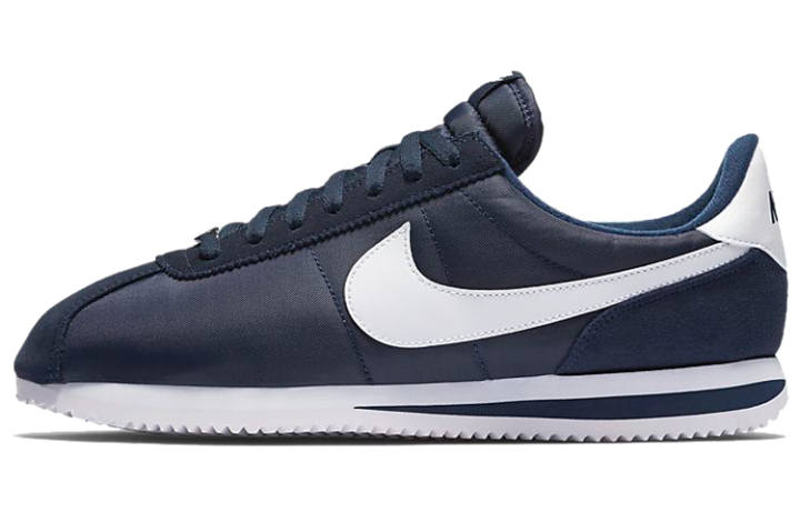 Nike Nike Cortez Basic Nylon Obsidian White Metallic Silver
