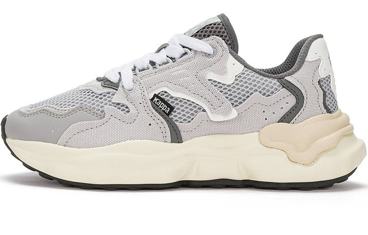 Kappa Slip Resistant, Abrasion Resistant, Breathable Low top Casual Running Shoes Unisex Gray