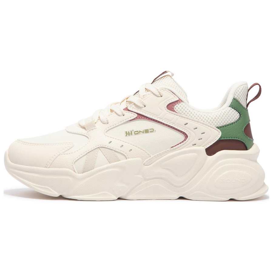 361° Mesh Abrasion Resistant Low top Running Shoes Women's Beige Green Red