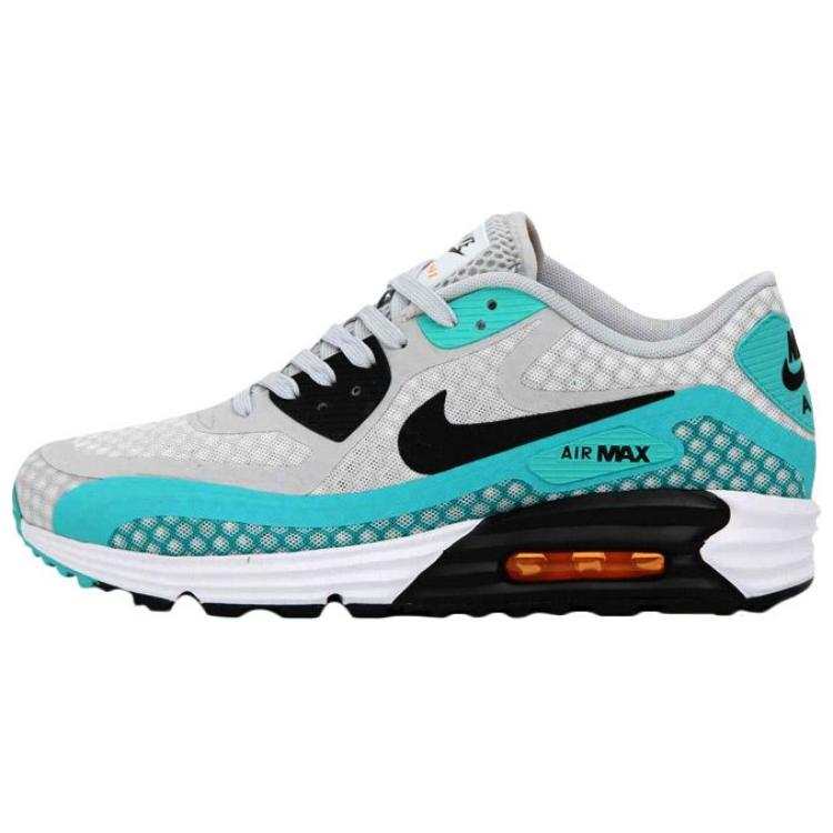 Nike Nike Air Max 90 Low top Casual Running Shoes Men's Gray Blue