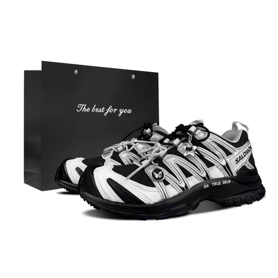 SALOMON XA PRO 3D Cushioning Support Cushioning Support Low top Running Shoes Unisex Black