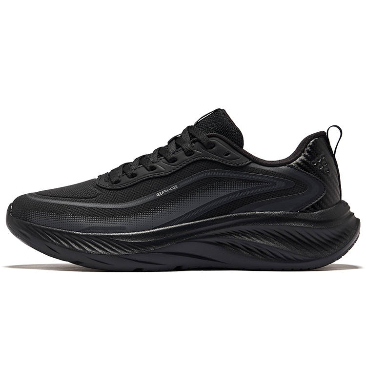 Erke Cloud Chase Cushioning Rebound Waterproof Low top City Commuting Running Shoes Men's Black