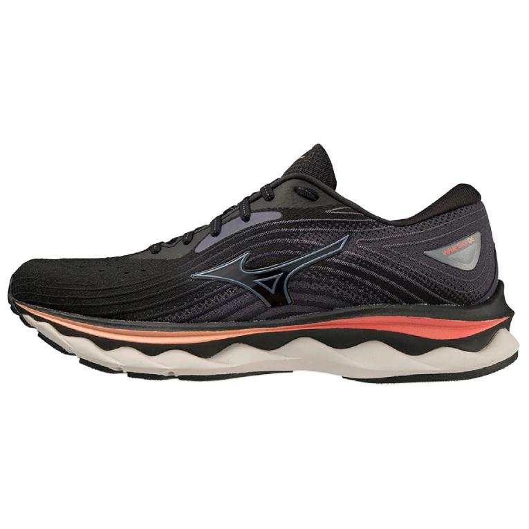 Mizuno Mizuno Wave Sky 6 'Black Hot Coral' Women's