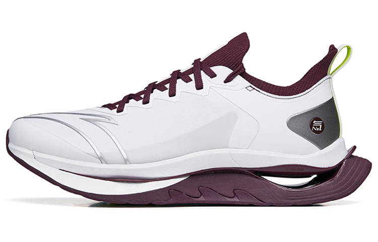 Anta Textile, Synthetic Leather Cushioning Slip Resistant Abrasion Resistant Breathable Low top Running Shoes Men's
