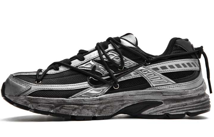 Nike Nike Initiator Cushioning, Wear Resistant Low top Running Shoes Unisex Black Silver