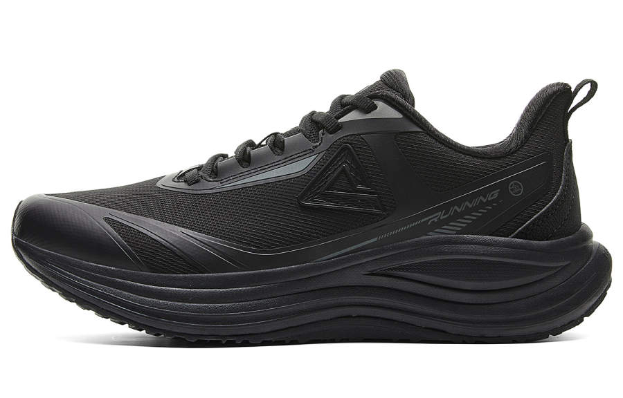 PEAK Abrasion Resistant Coverage Rebound Low top Running Shoes Women's All Black