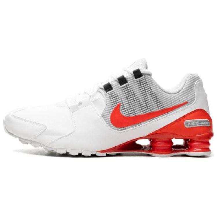 Nike Nike NK Sho Slip Resistant Abrasion Resistant Low top Casual Running Shoes Men's White Orange