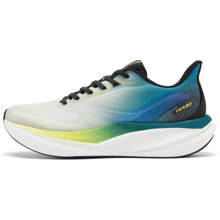 QIAODAN Cushioning Abrasion Resistant Rebound Low top Casual Sprint Running Shoes Men's Gray Blue