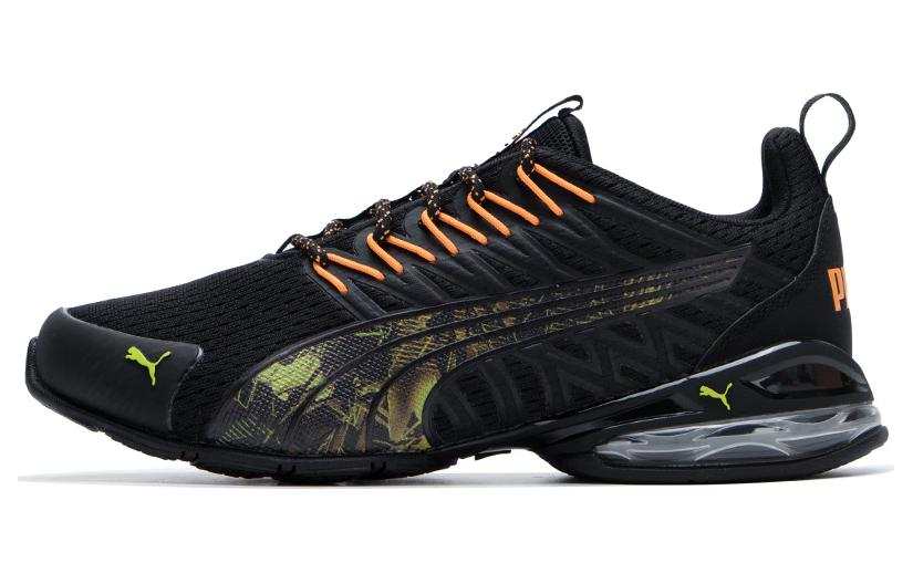 PUMA Voltaic Evo Fabric Low top Casual Running Shoes Unisex Black Orange Green