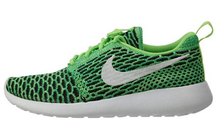Nike Nike Roshe One Flyknit Voltage Green White Lucide Green Women's