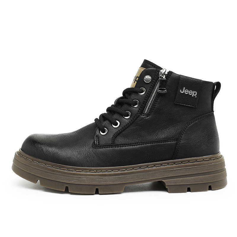 Jeep Jeep Combat Boots Men's Black, Chestnut Brown