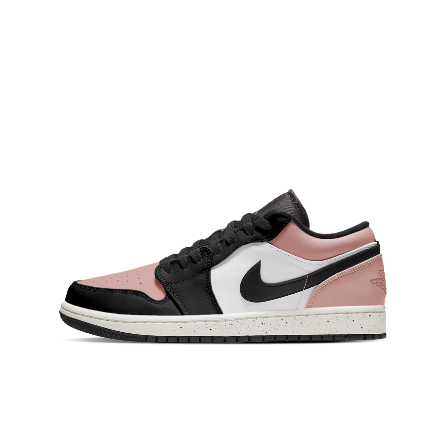 Jordan Jordan Air Jordan 1 Wear resistant And Lightweight Low top Skateboard Shoes Unisex Black White Pink