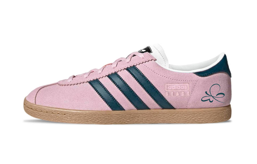 Adidas Originals Stadt Suede Abrasion Resistant Low top German Army Trainers Unisex Pink Green