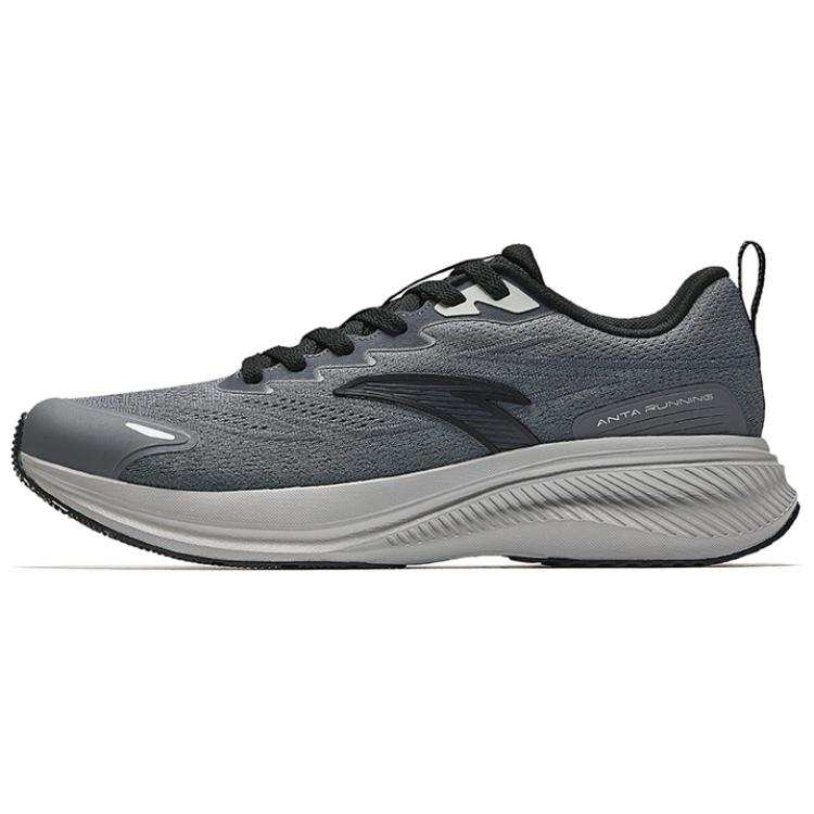 ANTA SUPERSTORE CHAOJIANTA Slip Resistant Abrasion Resistant Low top Casual Running Shoes Men's Gray Black