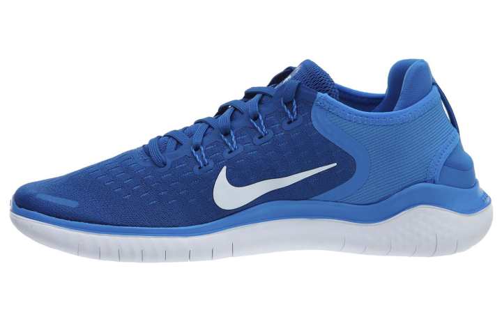 Nike Nike Free RN 2018 Cushioning Slip Resistant Low top Running Shoes Men's Blue White