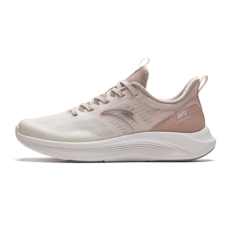 Anta Rei Cloud Mesh Lightweight And Breathable Low top Running Shoes Women's White Lotus Gray