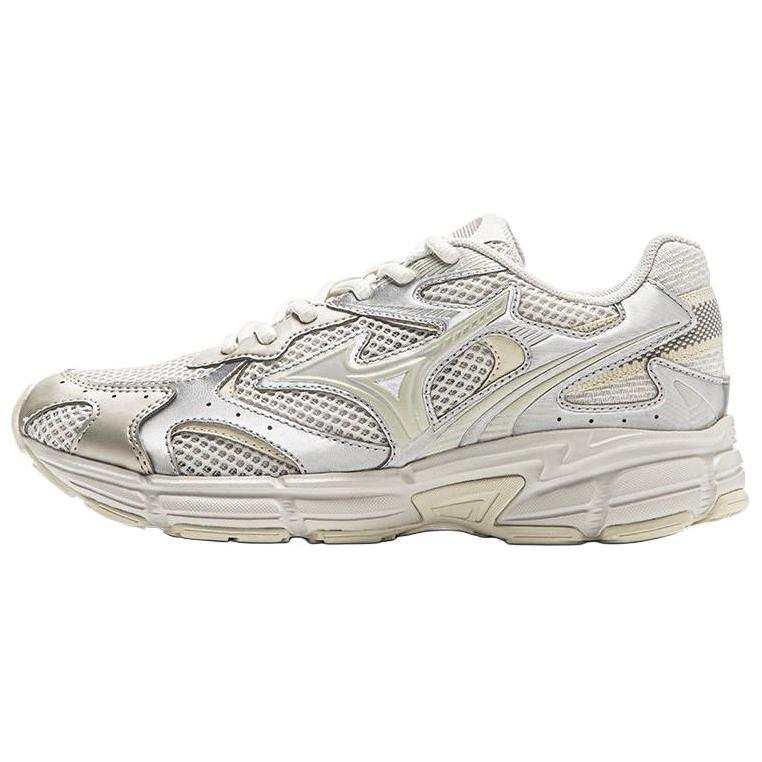 Mizuno Speed 2K Low top Casual Training Long Distance Running Sprint City Commuting Running Shoes Unisex Ecru Silver