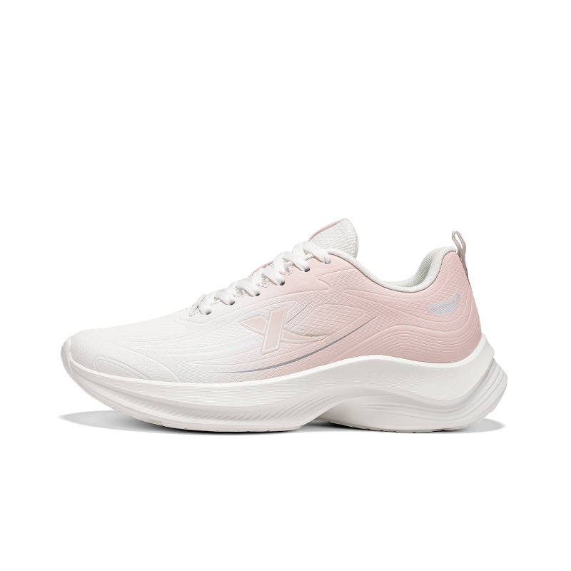 XTEP Synthetic Leather Cushioning Abrasion Resistant Cushioning, Wear Resistant Low top Casual Running Shoes Women's