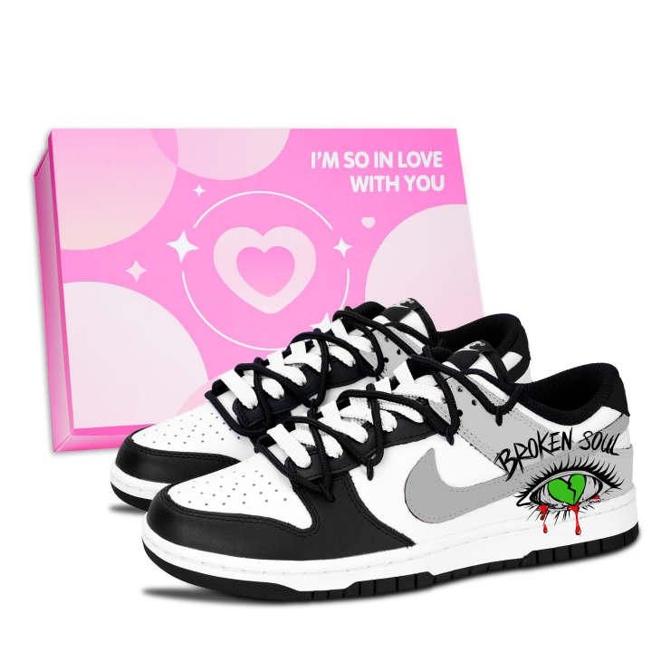 Nike Nike Dunk Black White, Distressed Soul Leather Slip Resistant Abrasion Resistant Slip Resistant Abrasion Resistant