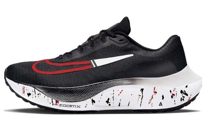 Nike Nike Zoom Fly 5 Fabric Cushioning Slip Resistant Abrasion Resistant Lightweight Low top Marathon Running Shoes Men's