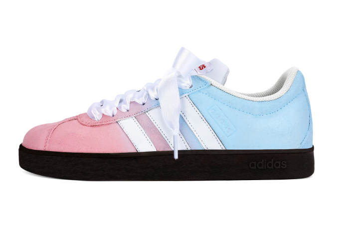 Adidas Adidas VL COURT 2.0 Low top Skateboard Shoes Unisex Pink Blue