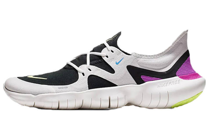 Nike Nike Free RN 5.0 Fabric Low top Running Shoes Unisex Gray Black Pink