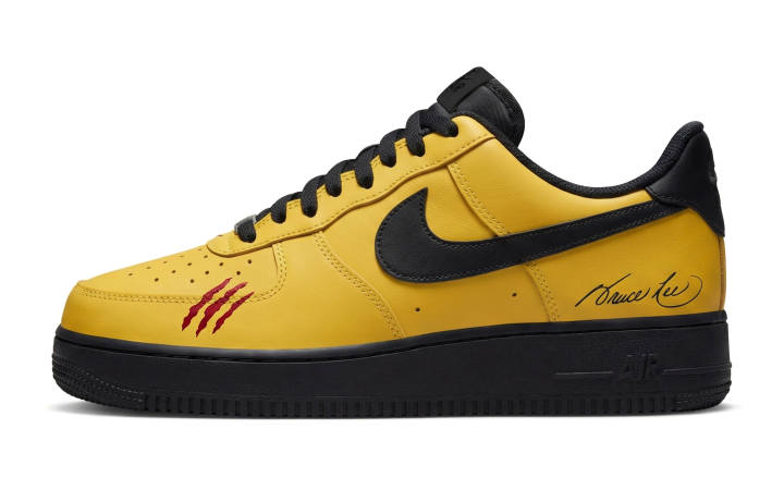 Nike Nike Air Force 1 Abrasion Resistant Abrasion Resistant Low top Skateboard Shoes Unisex Yellow