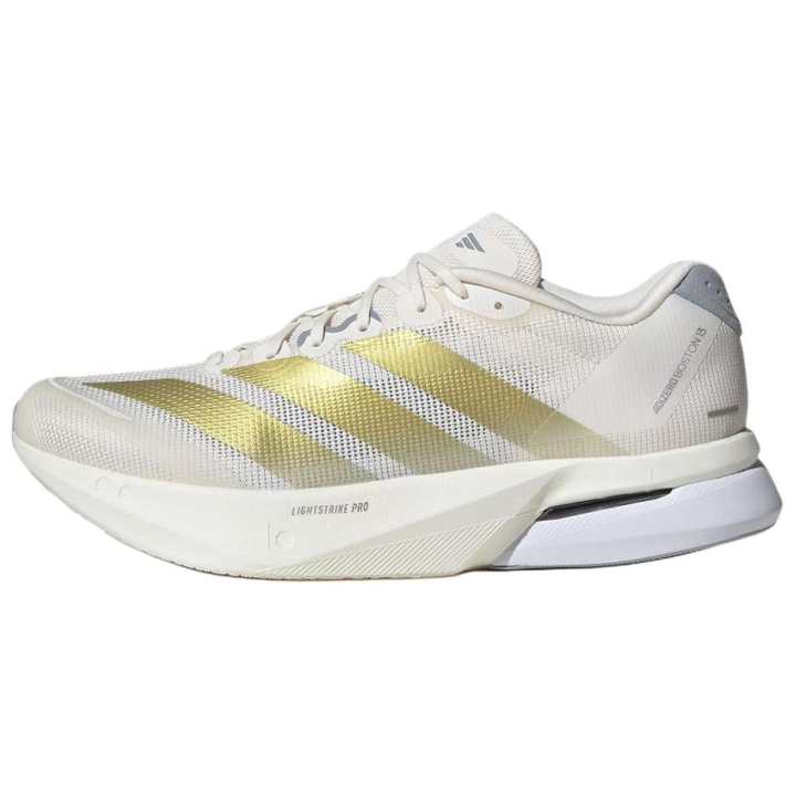 Adidas Adidas Adizero Boston 13 Cushioning Breathable Rebound Low top Training Racing Running Shoes Men's White Gold