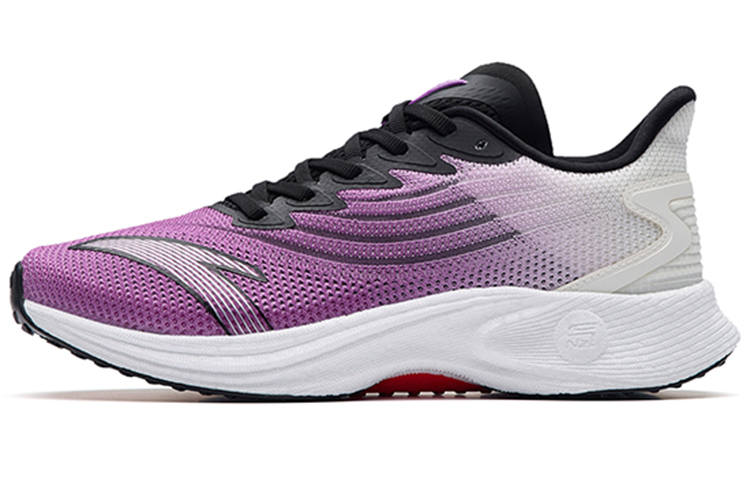 ANTA MACH 2.0 Running Shoes Women's Low Top Fire Dragon Purple/Ivory White/Black