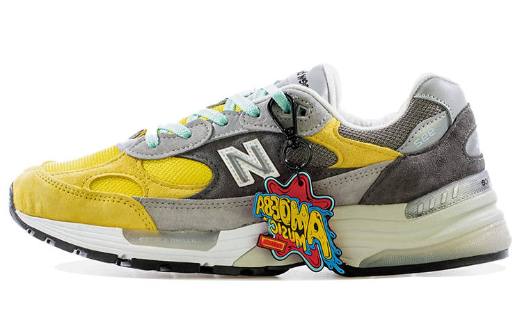 New Balance 992 Amoeba Music x Nice Kicks x 992 New Balance Made in Usa 'Peace Through Music - Grey'