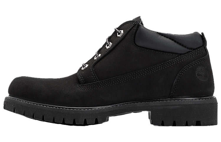 Timberland PREMIUM Breathable Comfortable Ankle Length Outdoor Boots Medium Heel Men's Black