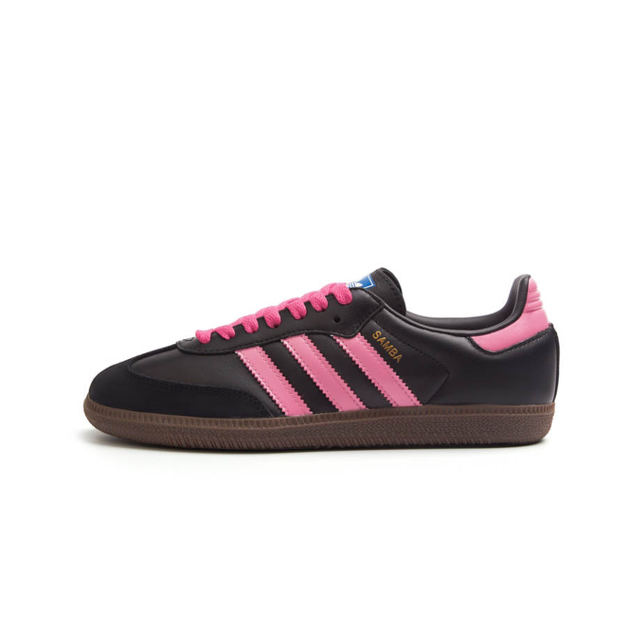 Adidas Originals SAMBA OG Witch, Idol Slip Resistant Abrasion Resistant Low top Skateboard Shoes Unisex Black Pink