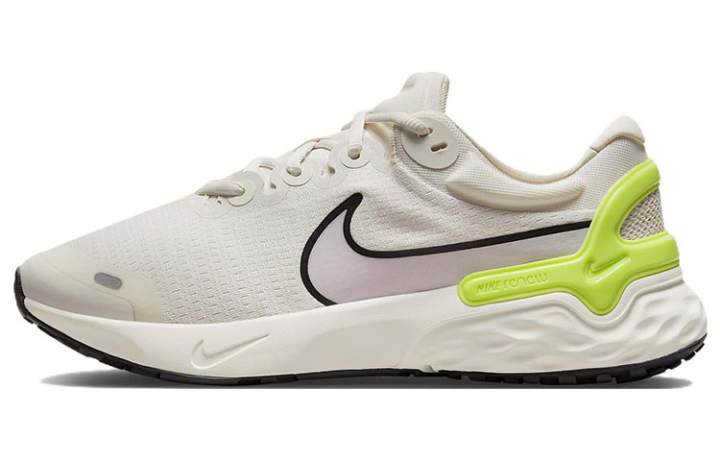 Nike Nike Renew Run 3 Fabric Cushioning Slip Resistant Abrasion Resistant Low top Running Shoes Men's Beige Pink
