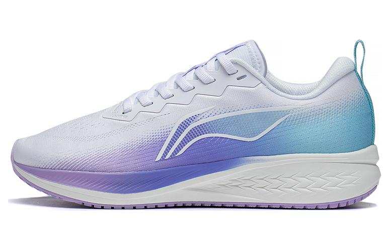 Li-Ning Li Ning Red Hare 6 Slip Resistant, Abrasion Resistant, Breathable Low top Running Shoes Women's White Blue Purple