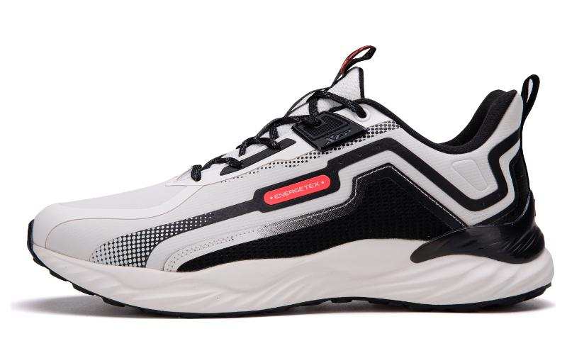 XTEP Polygon 1.0 Comfortable PU, Mesh Cushioning Abrasion Resistant Rebound Low top Running Shoes Men's White Red